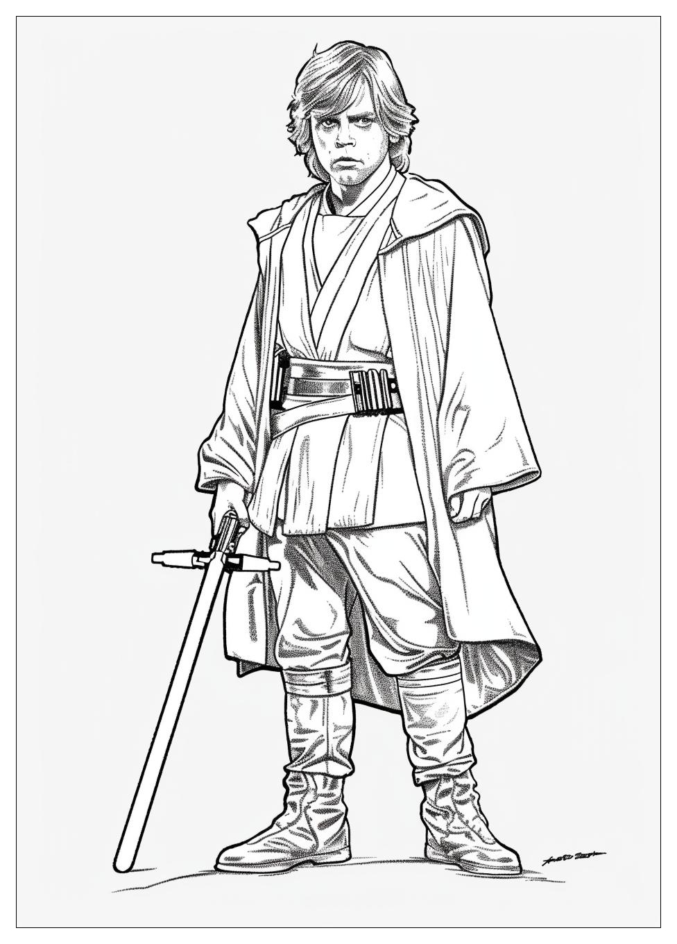 Luke Skywalker Coloring Pages-7