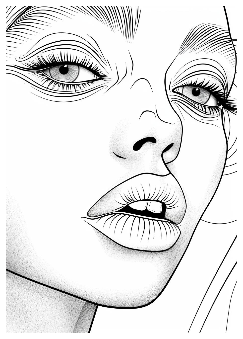 Makeup Coloring Pages-1