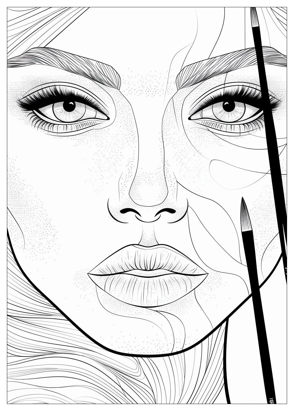 Makeup Coloring Pages-10