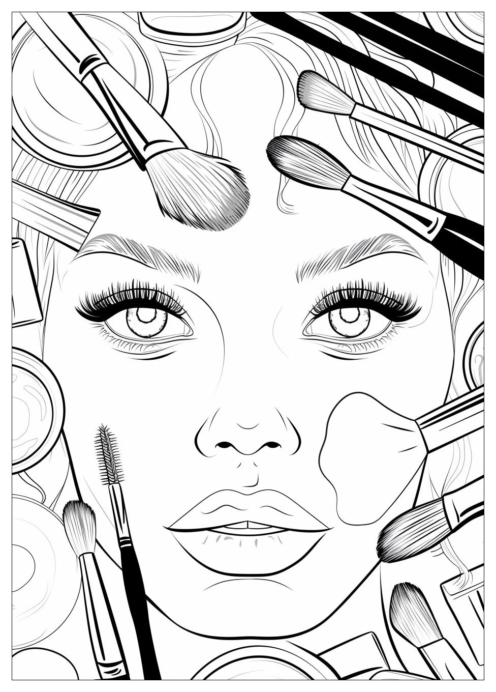 Makeup Coloring Pages-12