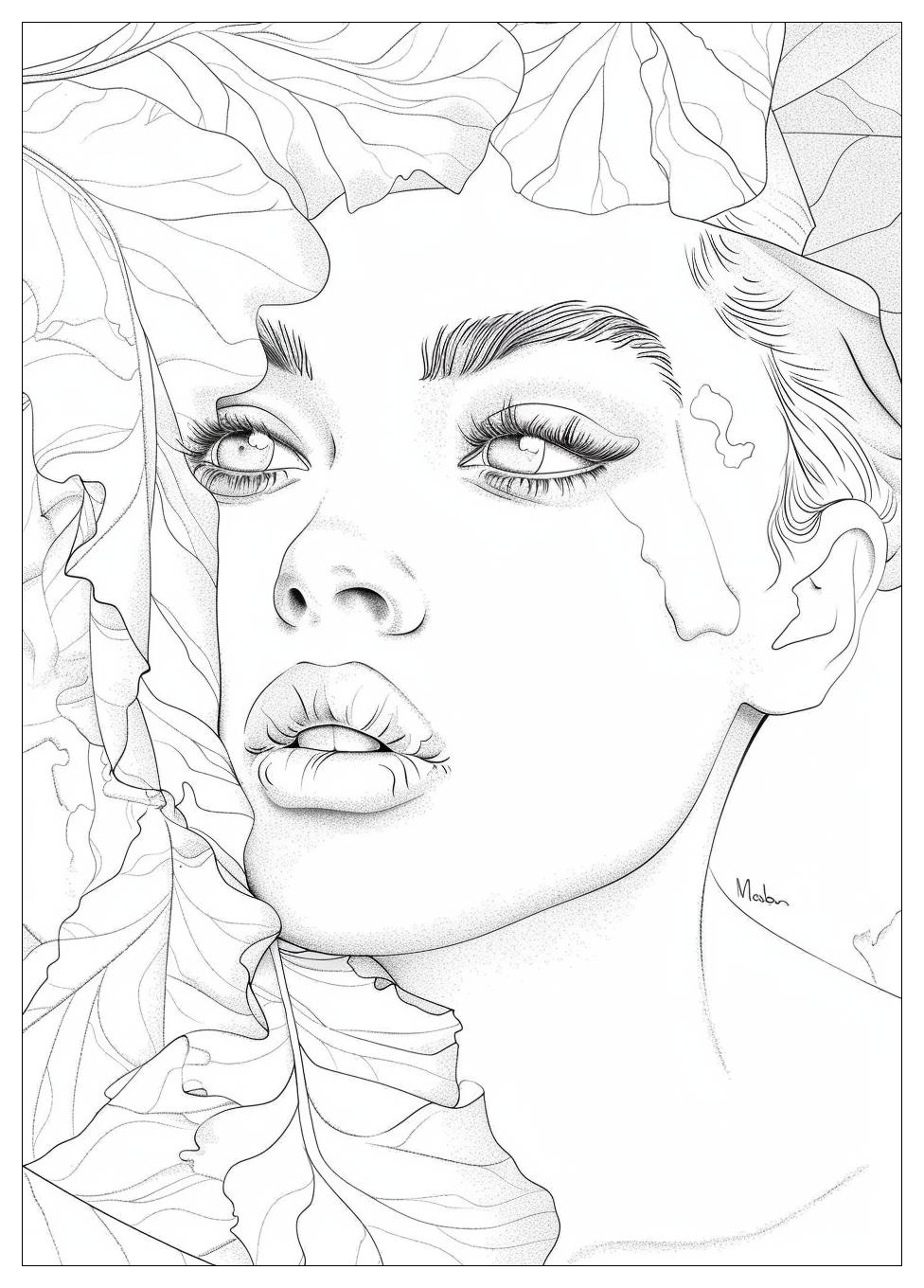 Makeup Coloring Pages-15