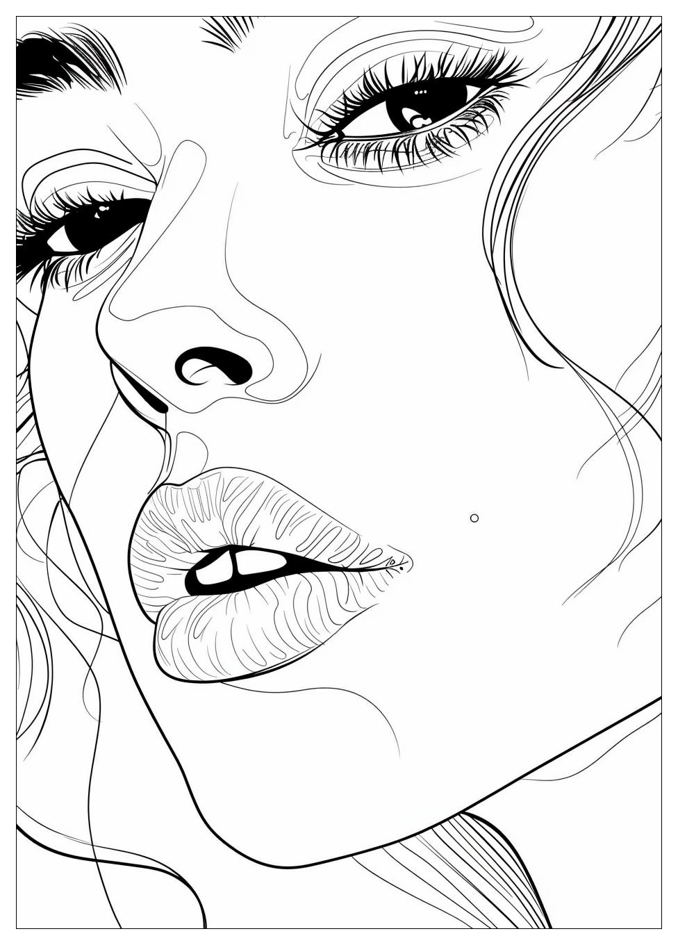 Makeup Coloring Pages-16