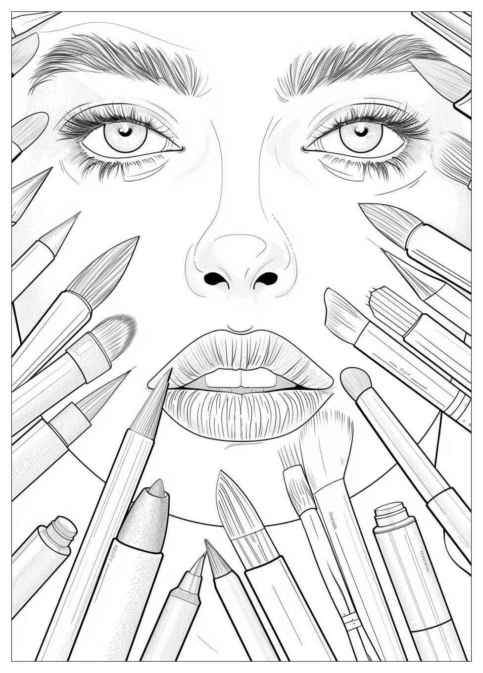 Makeup Coloring Pages-18