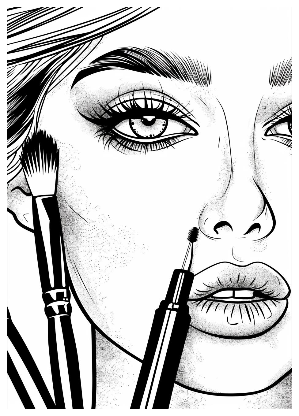 Makeup Coloring Pages-2