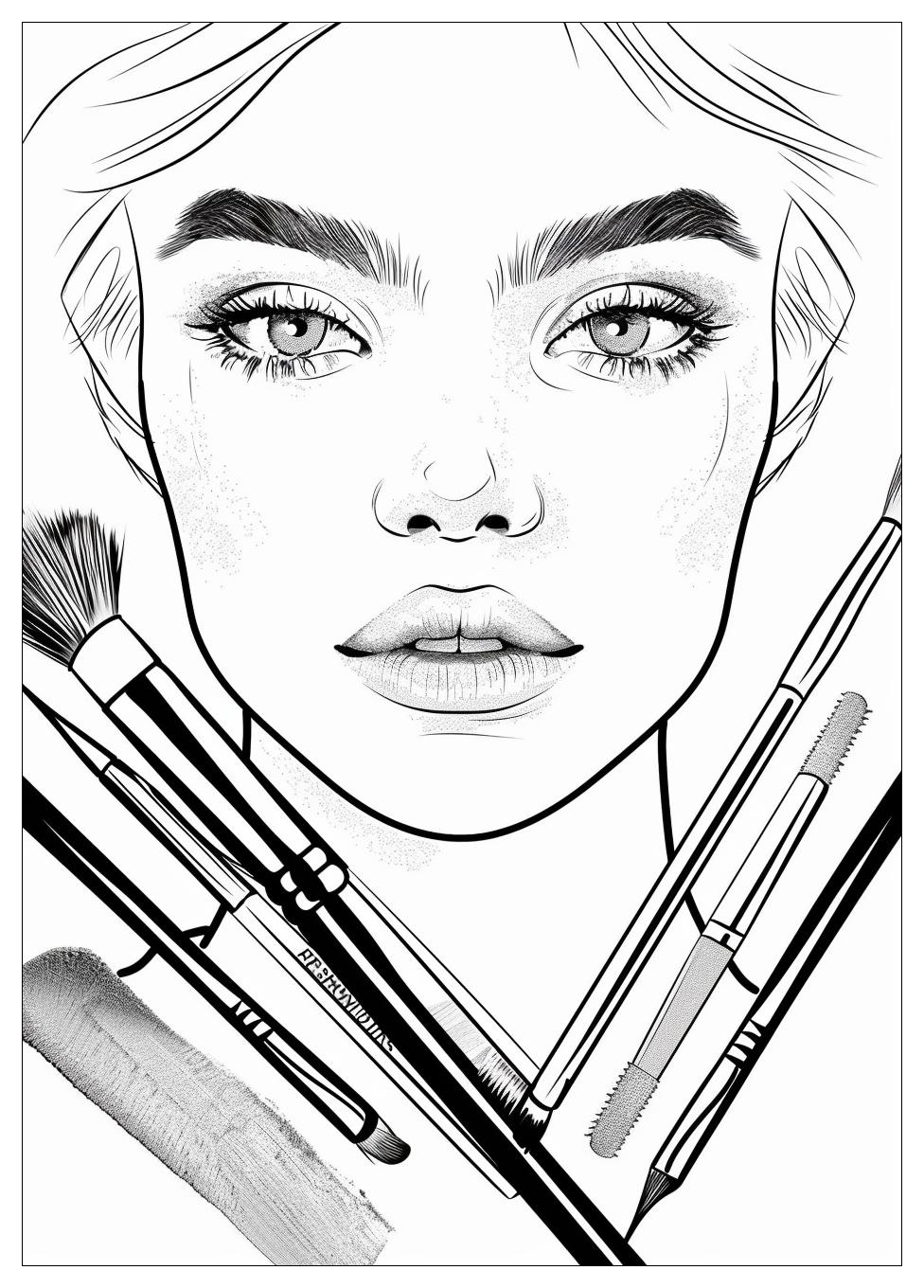 Makeup Coloring Pages-3