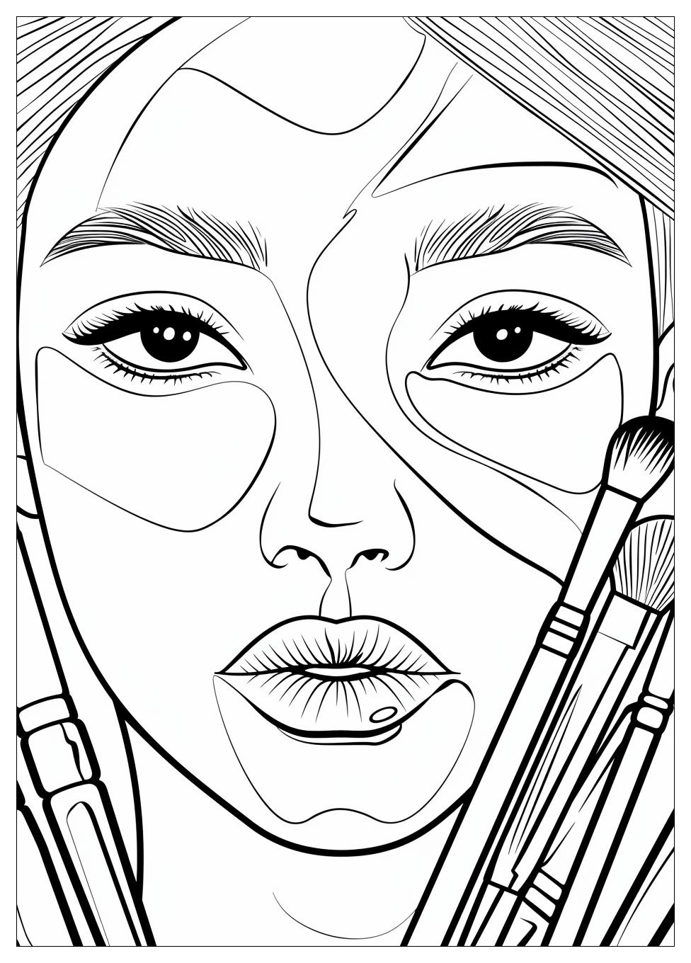 Makeup Coloring Pages-8