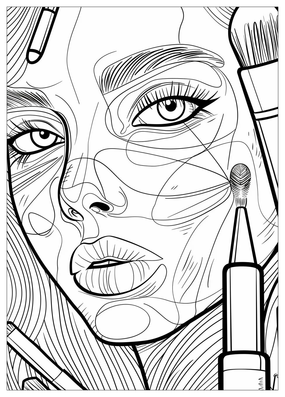 Makeup Coloring Pages-9
