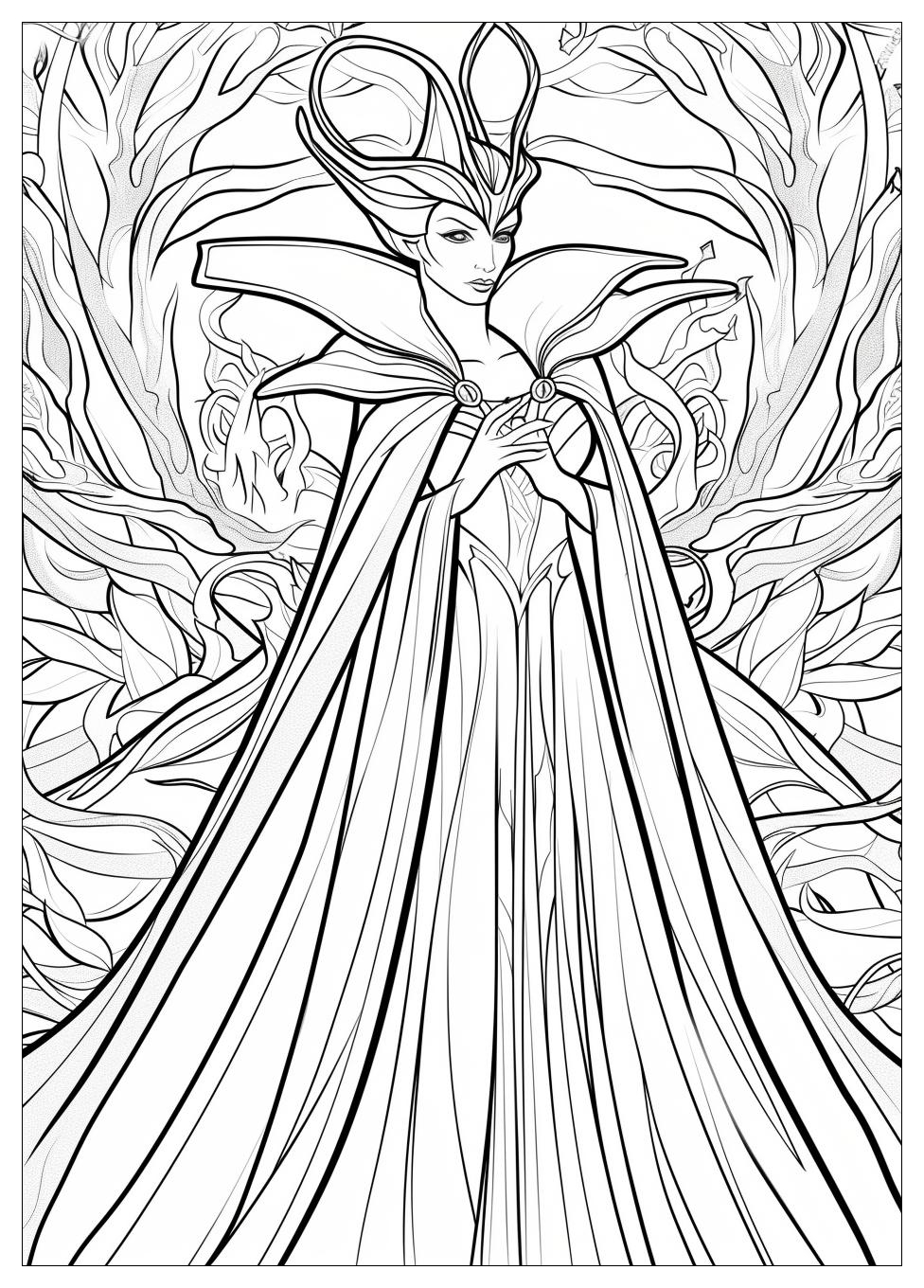 Maleficent Coloring Pages-8