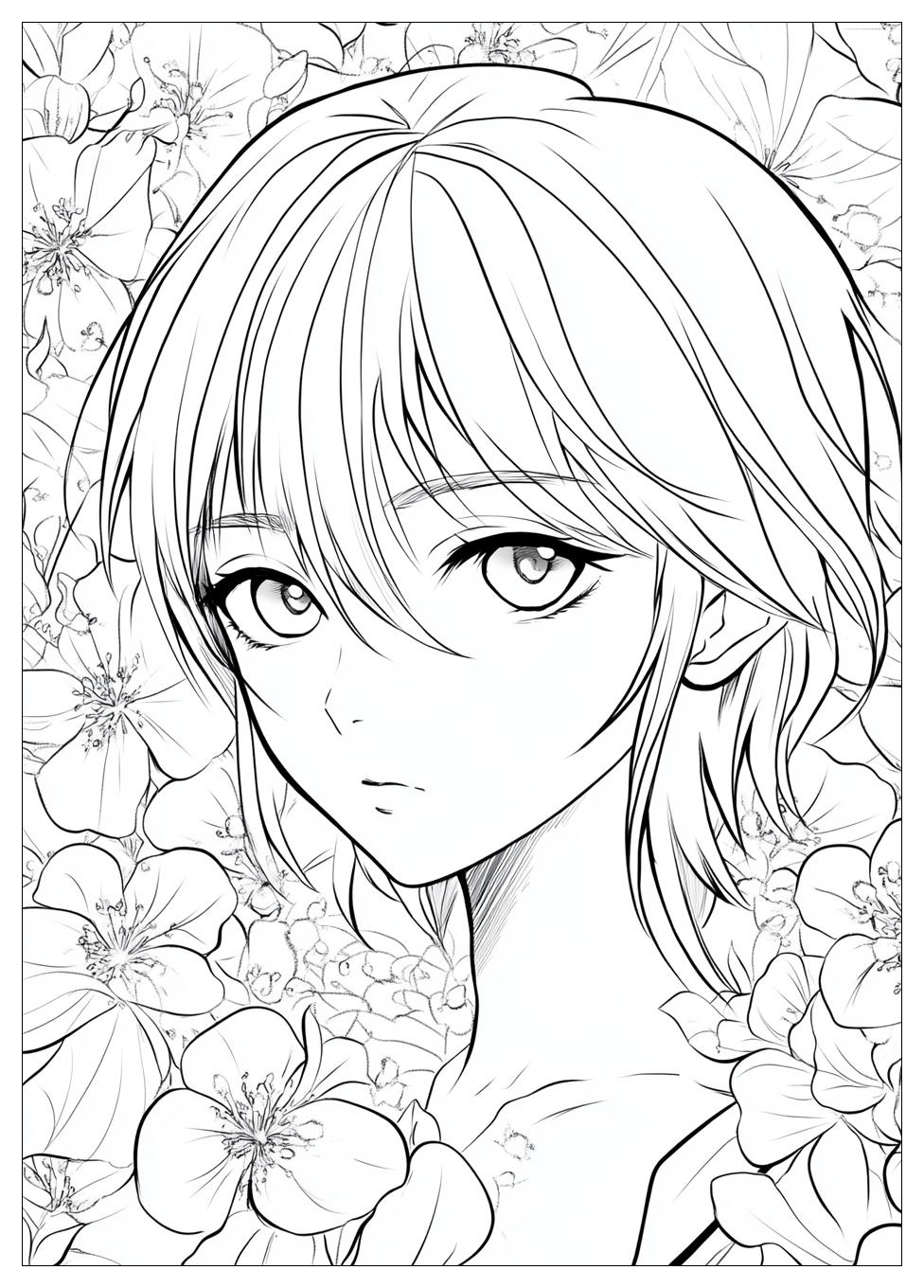 Manga Coloring Pages-1