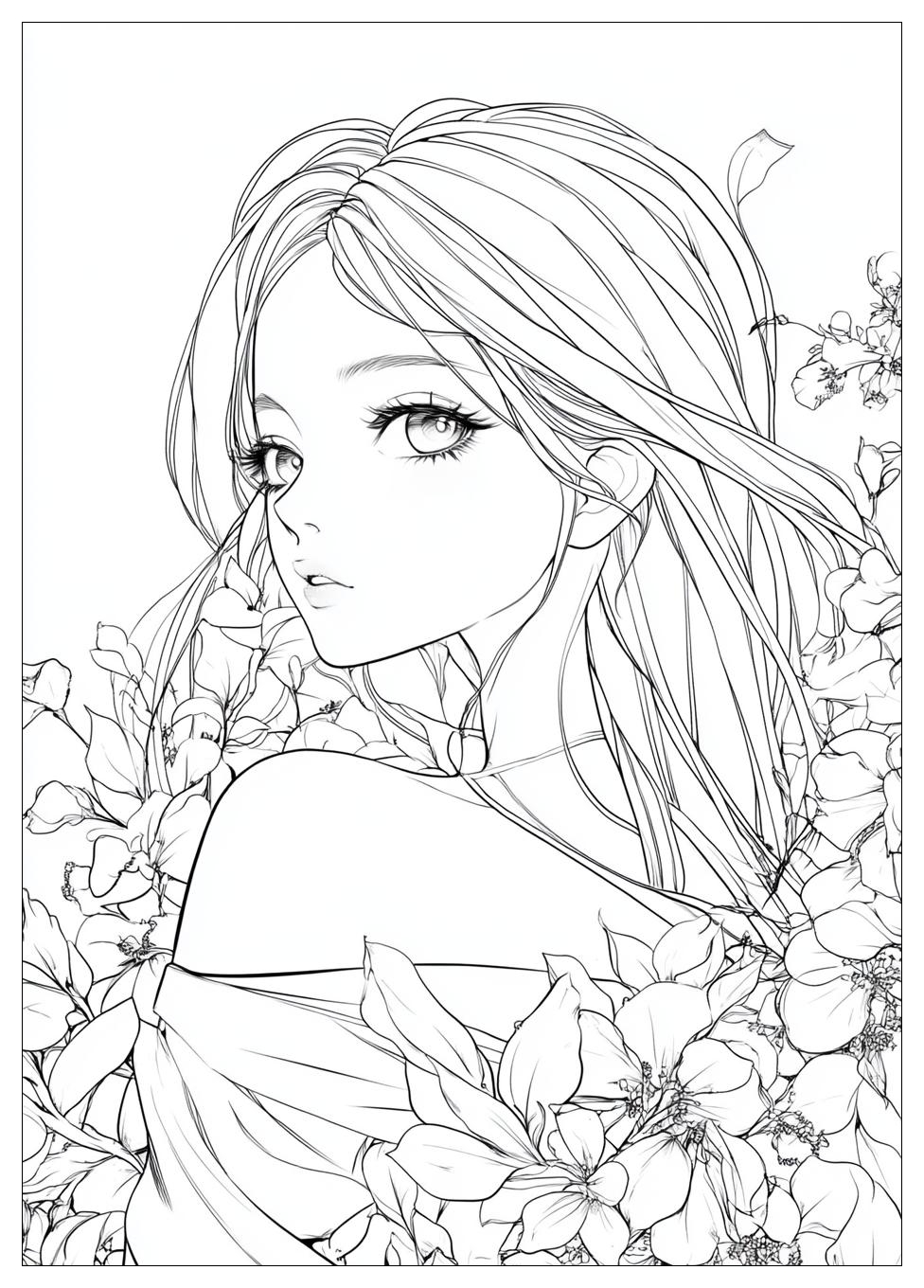 Manga Coloring Pages-14