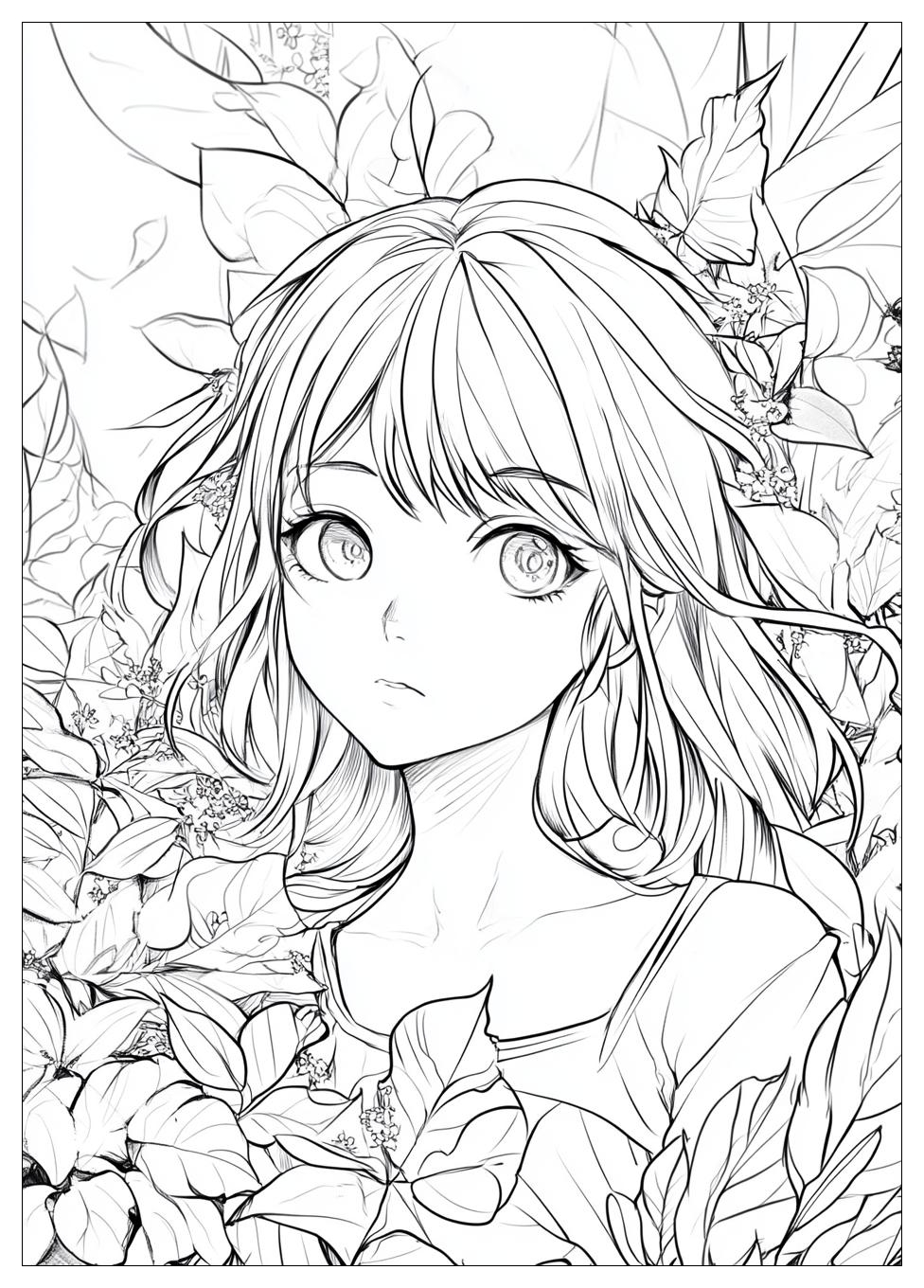 Manga Coloring Pages-16
