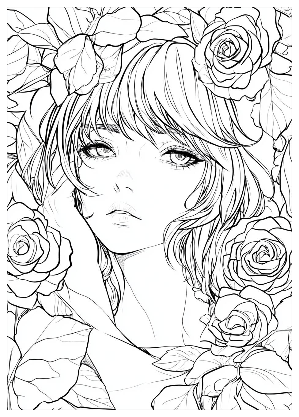 Manga Coloring Pages-17