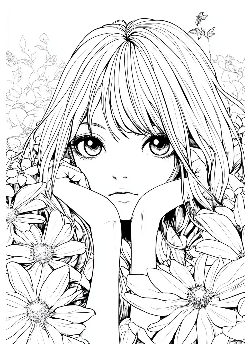 Manga Coloring Pages-18
