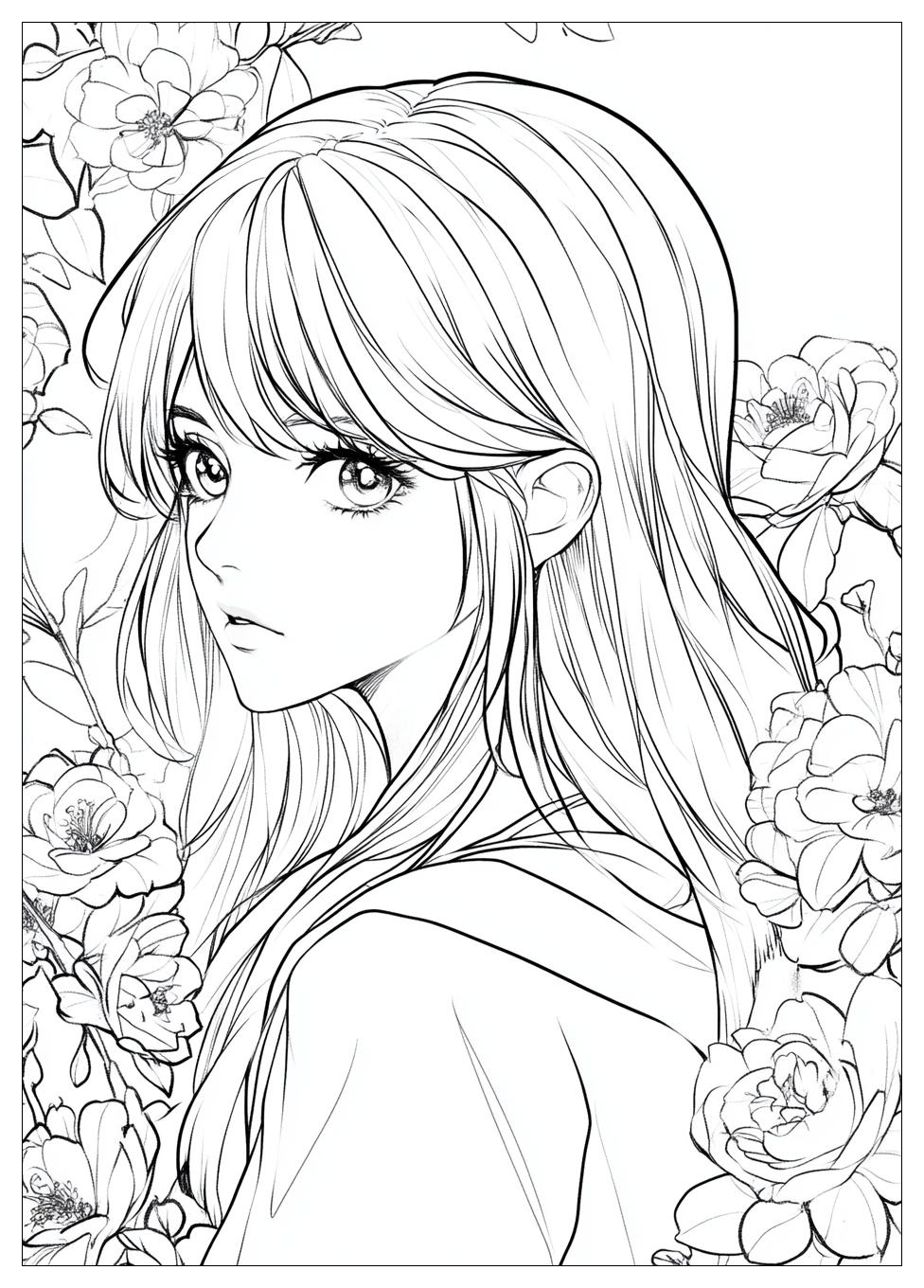 Manga Coloring Pages-19
