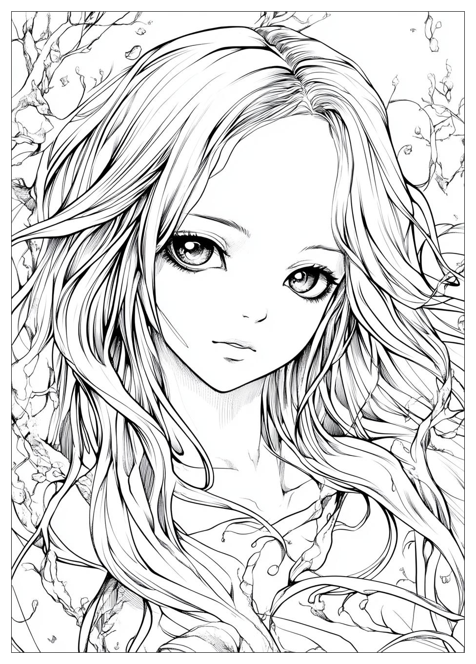 Manga Coloring Pages-8