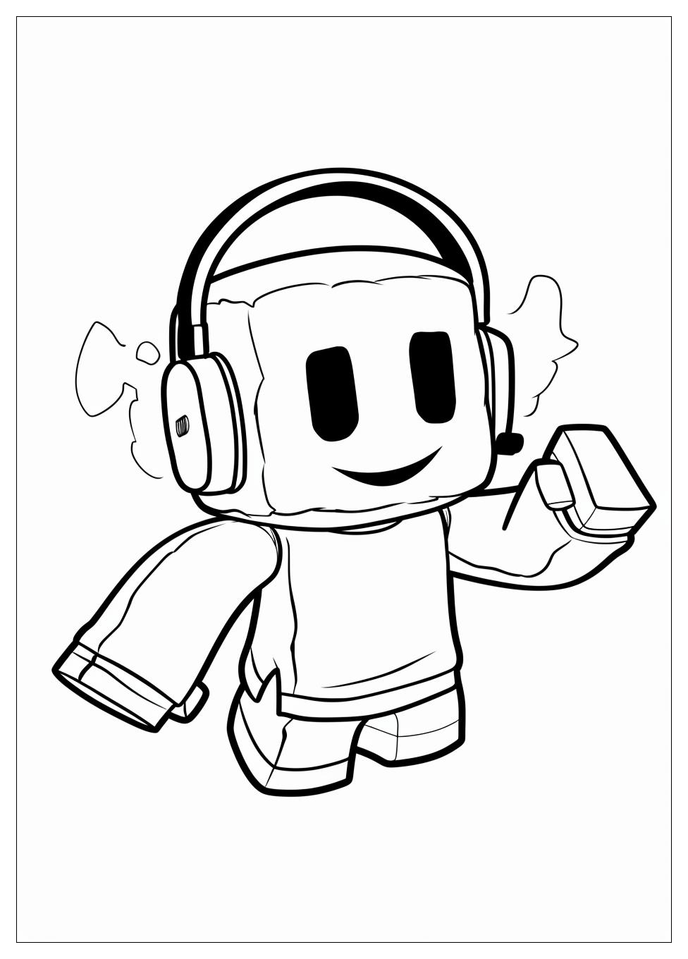 Marshmello Coloring Pages-1