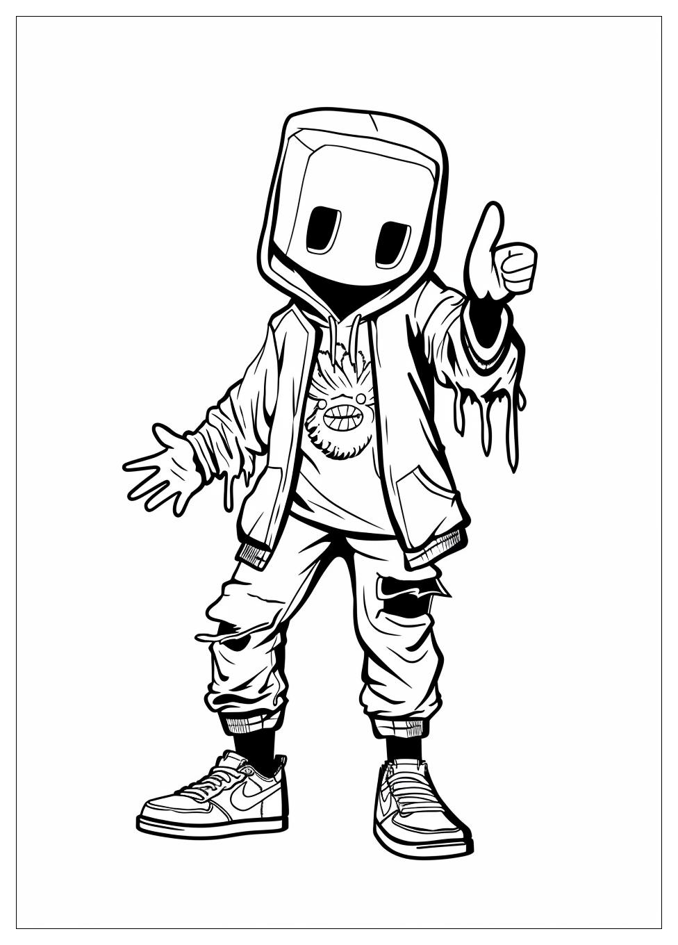Marshmello Coloring Pages-17
