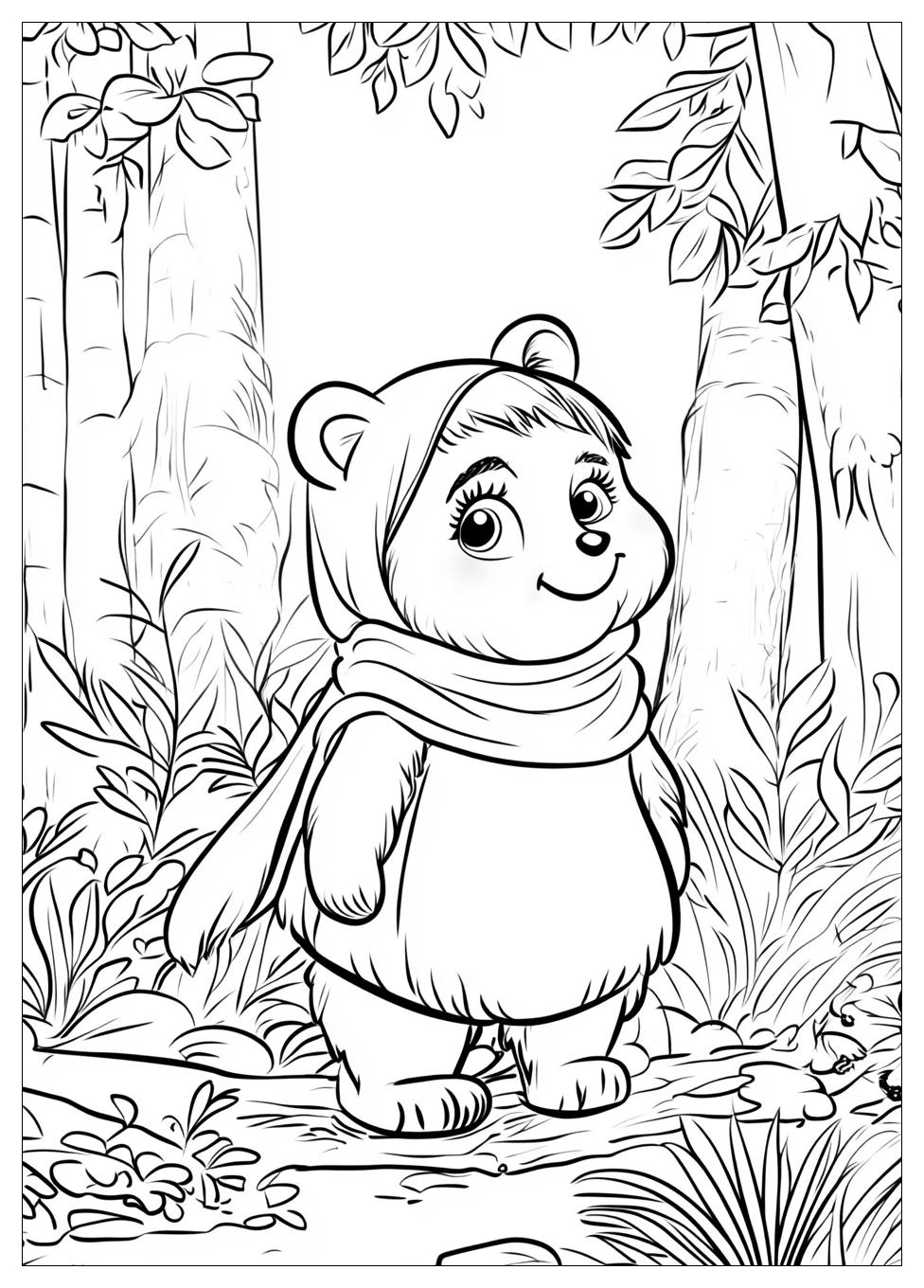 Masha And The Bear Coloring Pages-18