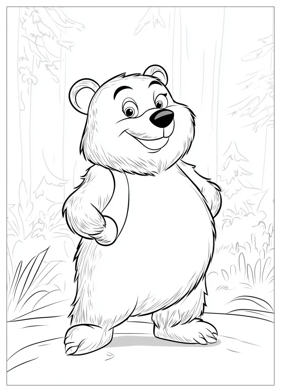 Masha And The Bear Coloring Pages-19