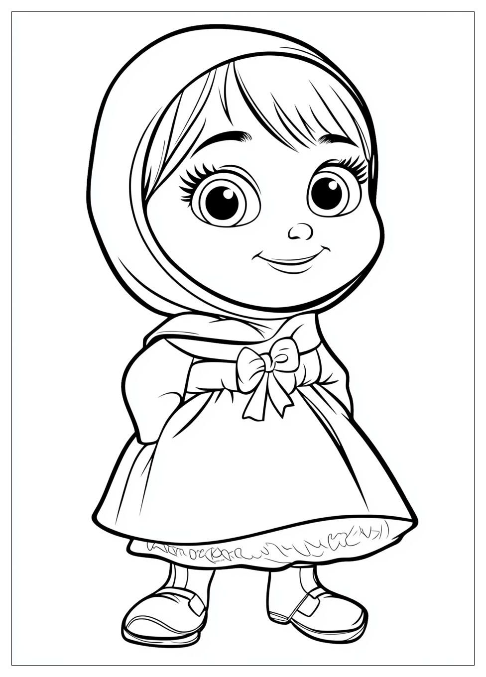 Masha And The Bear Coloring Pages-8