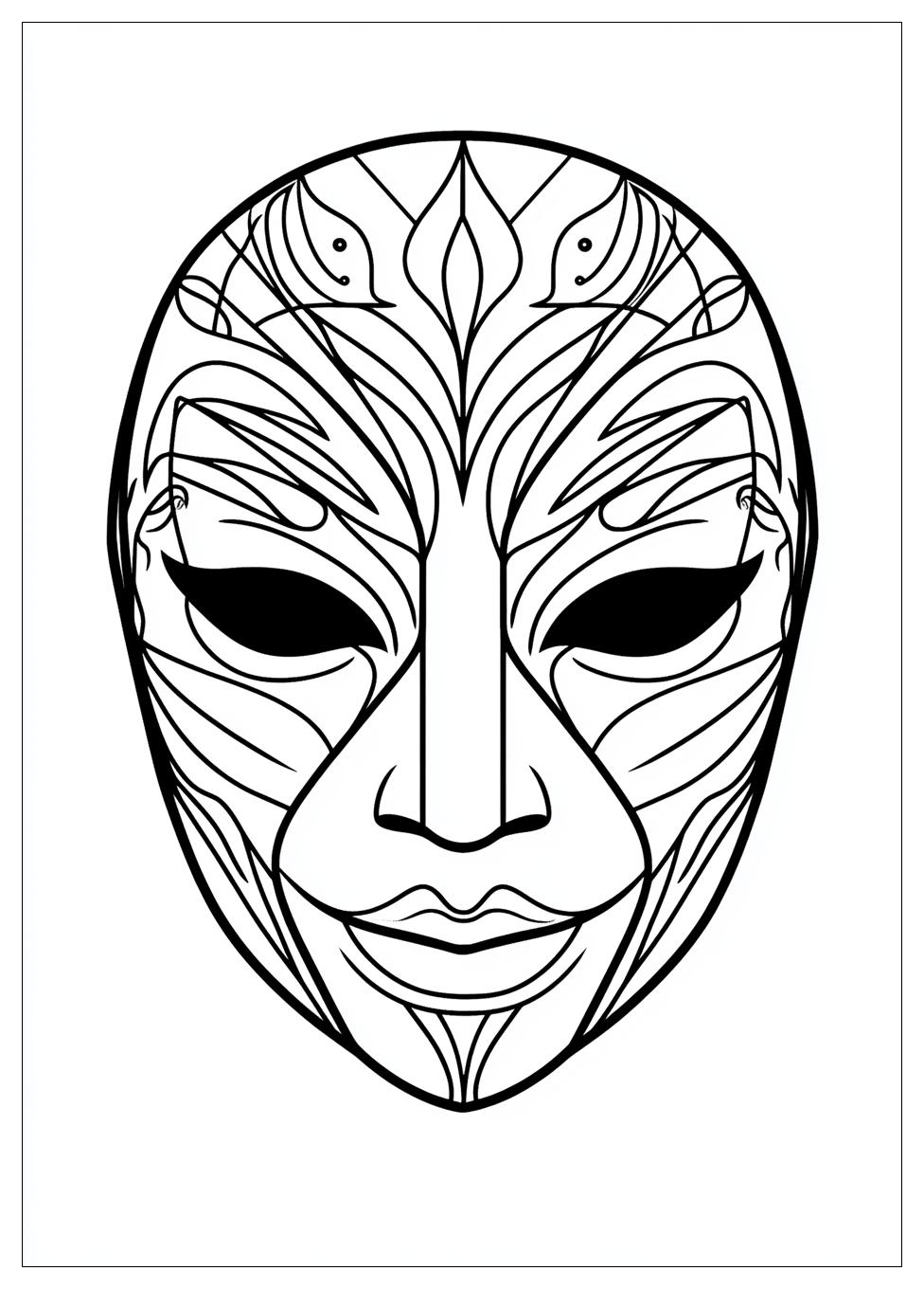 Mask Coloring Pages-1