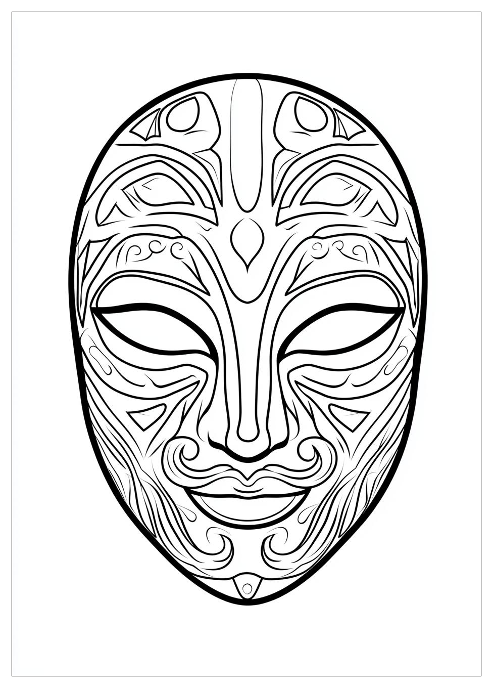 Mask Coloring Pages-10