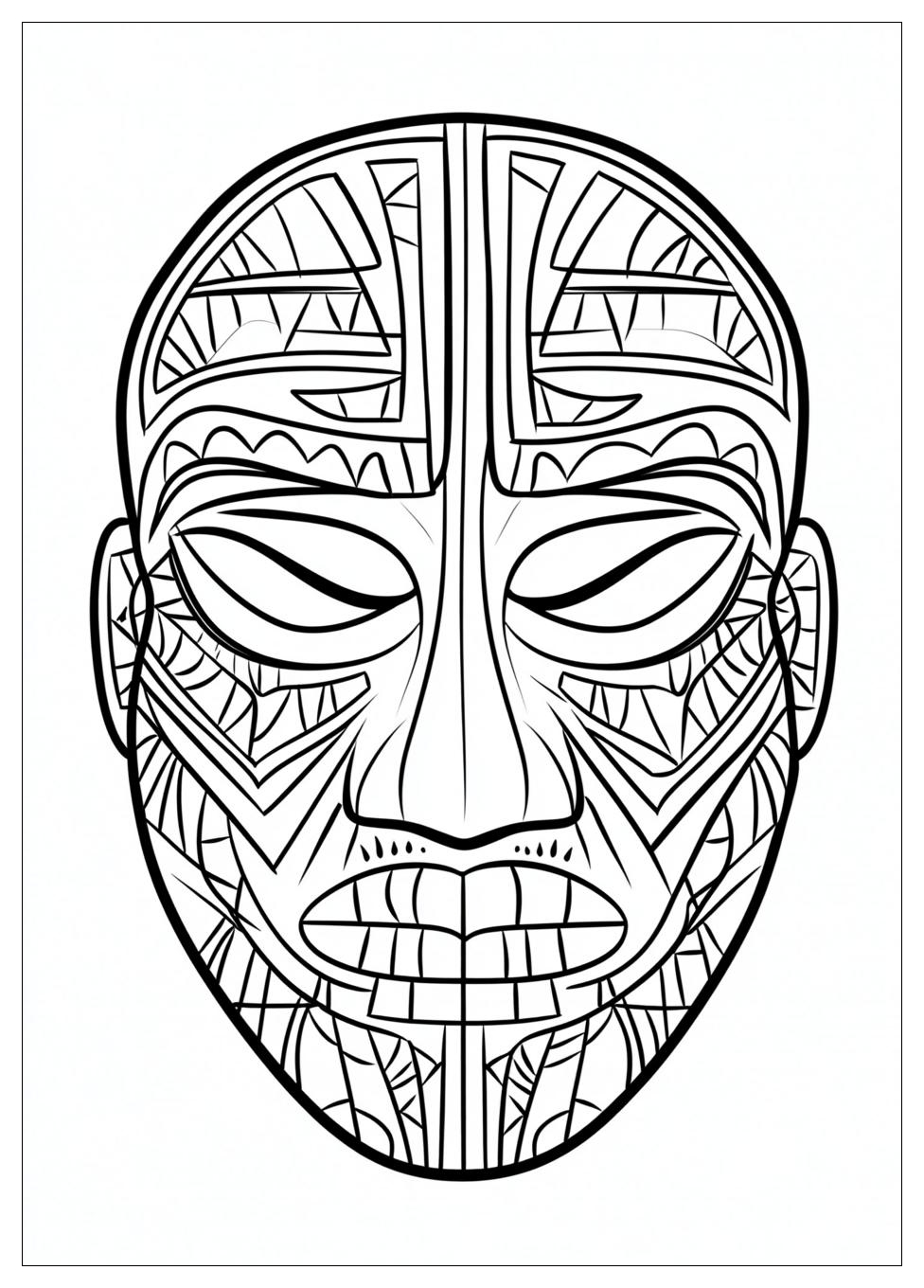 Mask Coloring Pages-11