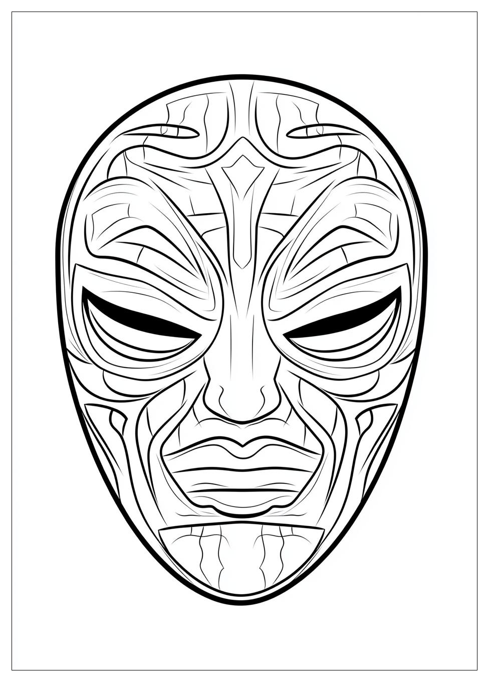 Mask Coloring Pages-12