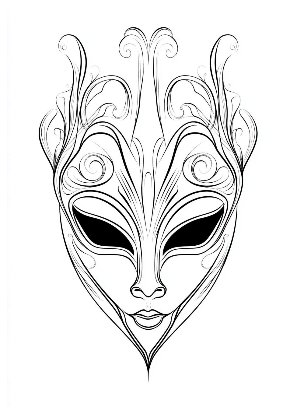 Mask Coloring Pages-13
