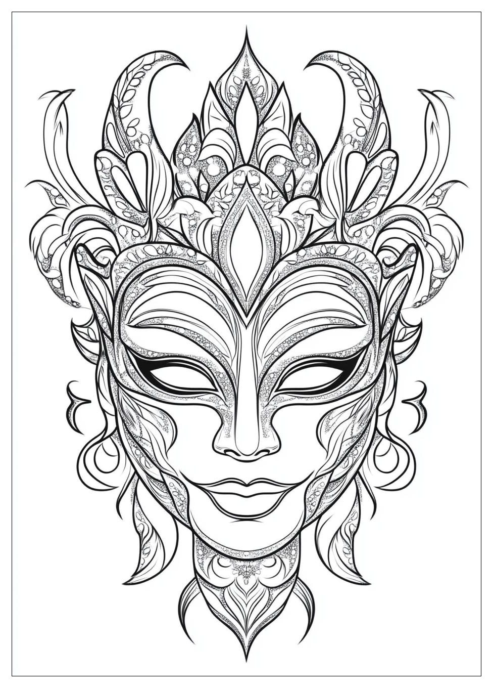 Mask Coloring Pages-14