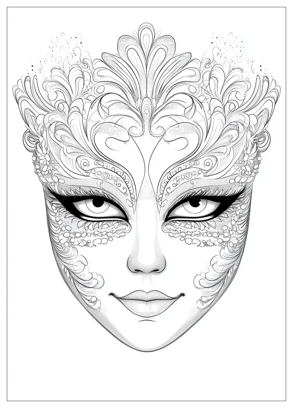 Mask Coloring Pages-15