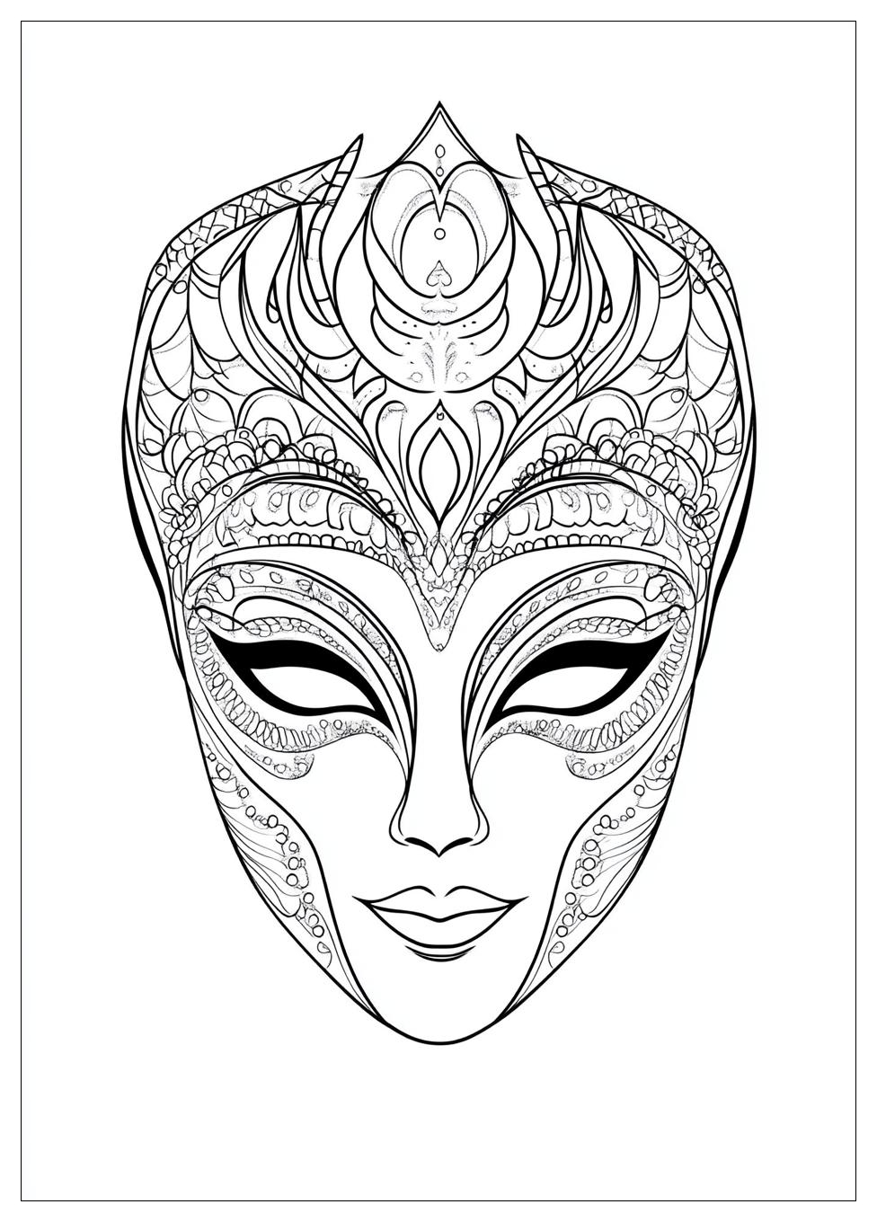 Mask Coloring Pages-16