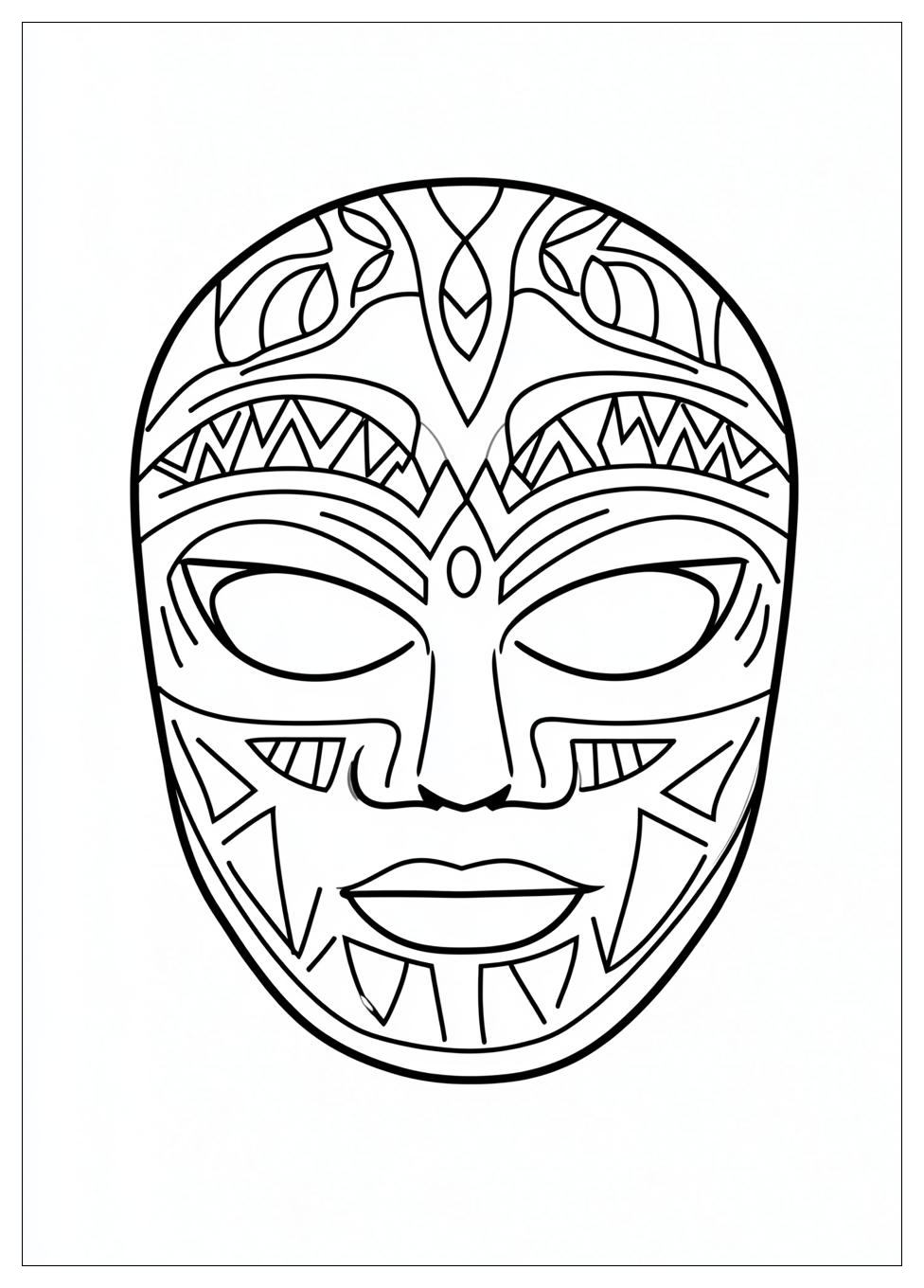 Mask Coloring Pages-2