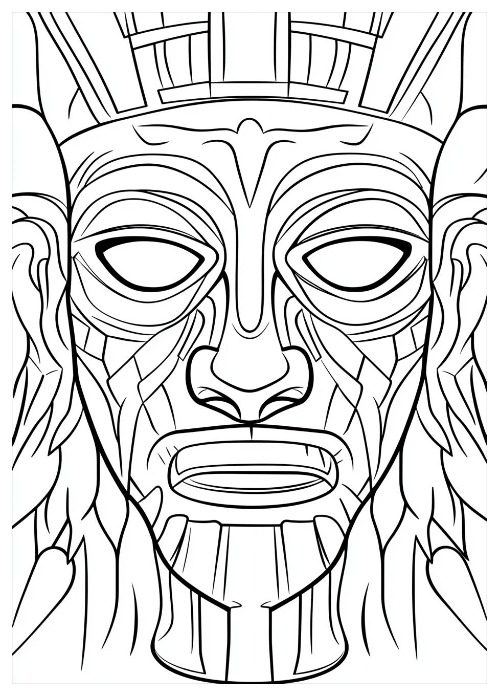 Mask Coloring Pages-20