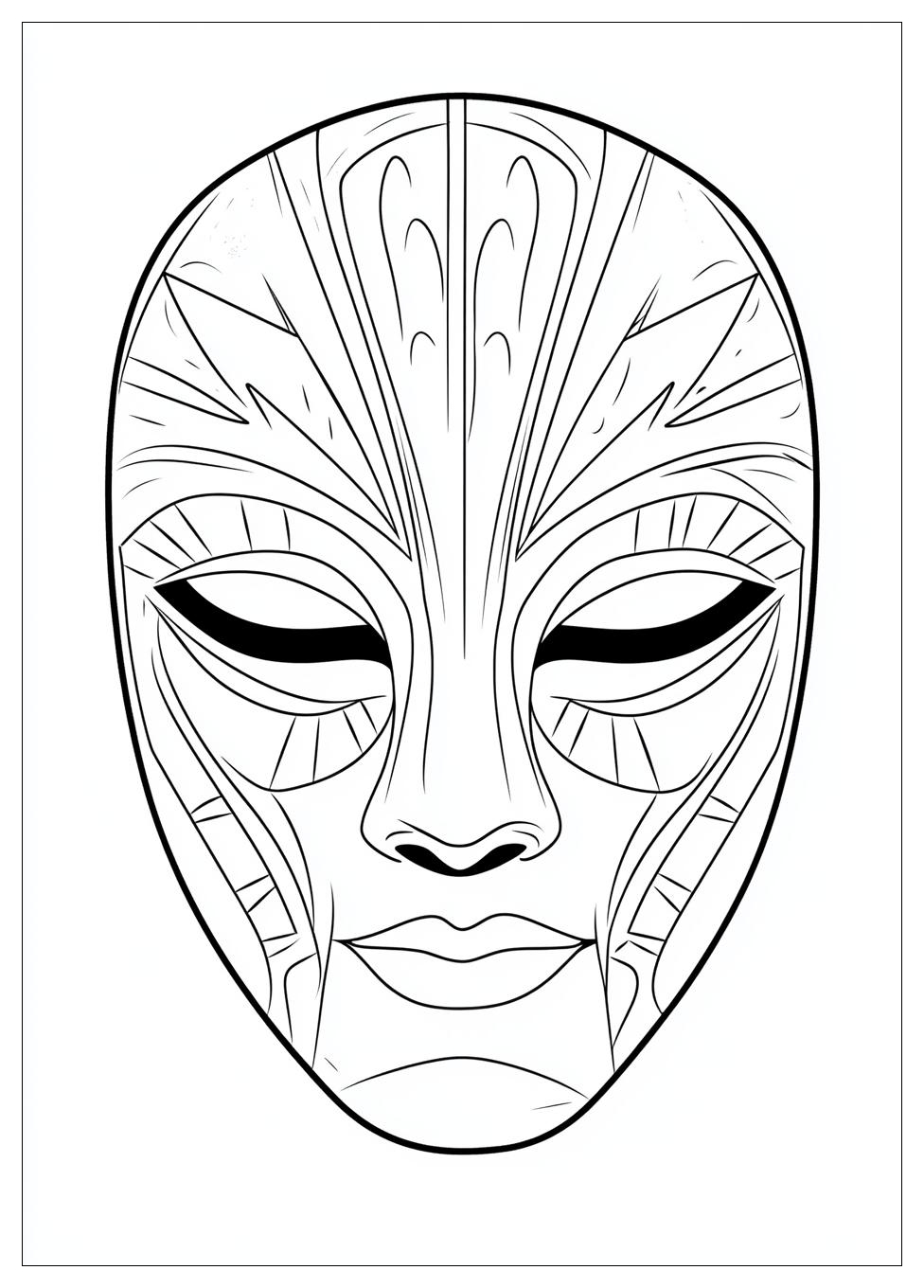 Mask Coloring Pages-3