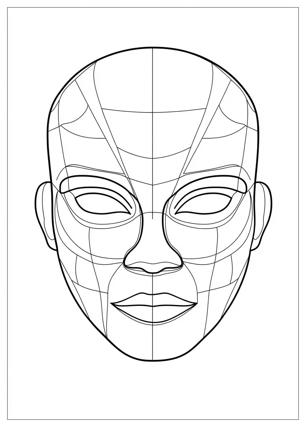 Mask Coloring Pages-6