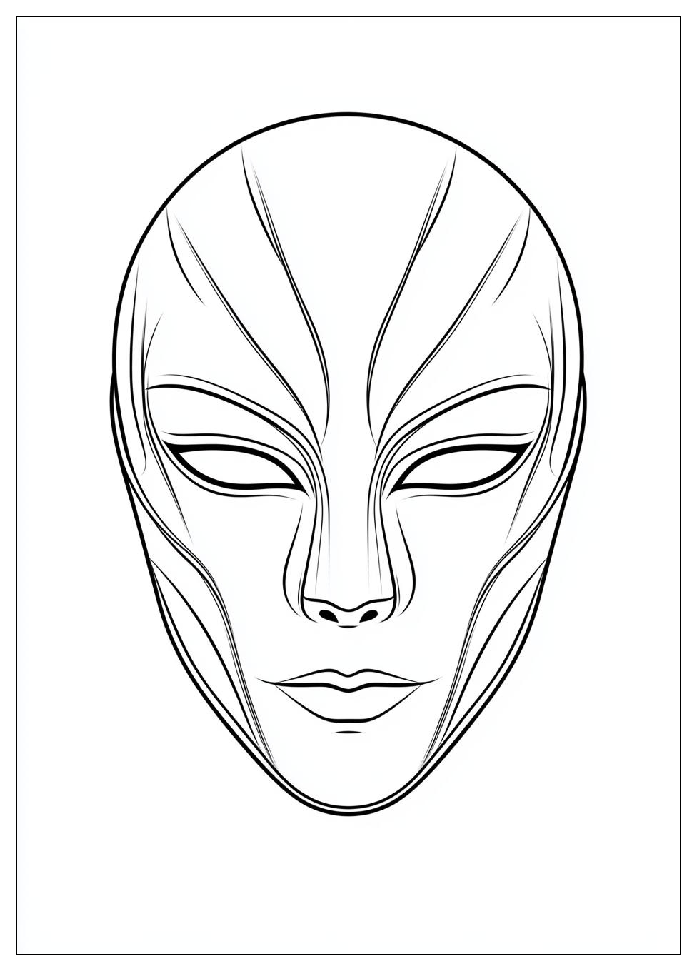 Mask Coloring Pages-7