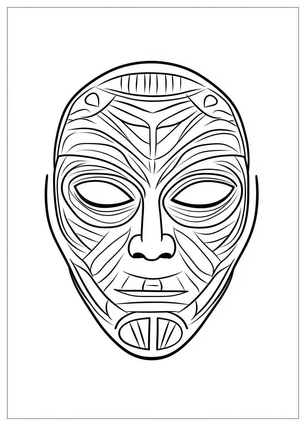 Mask Coloring Pages-8