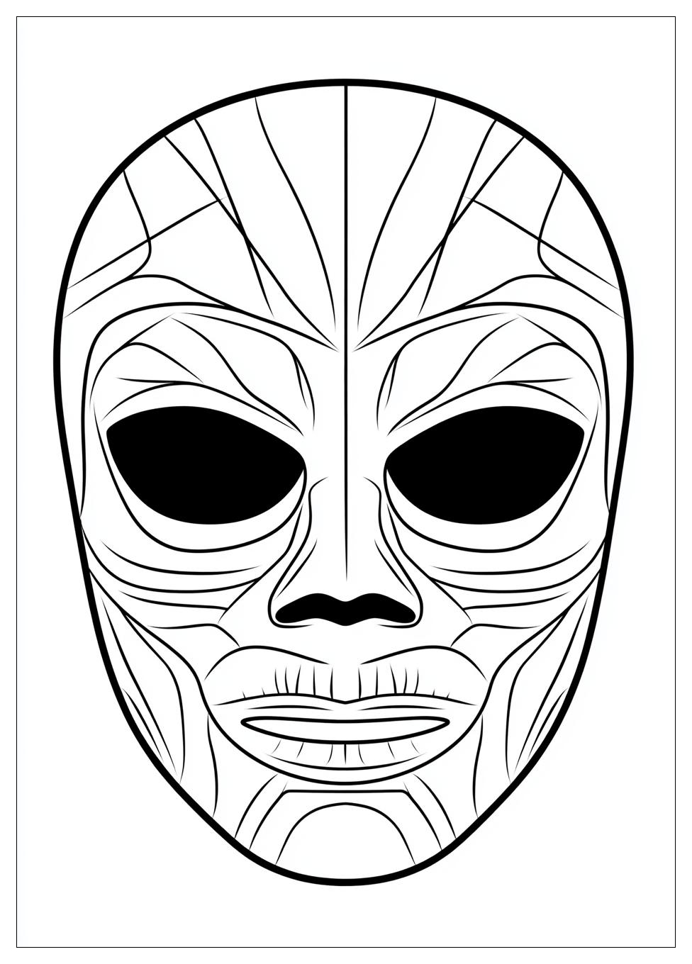 Mask Coloring Pages-9