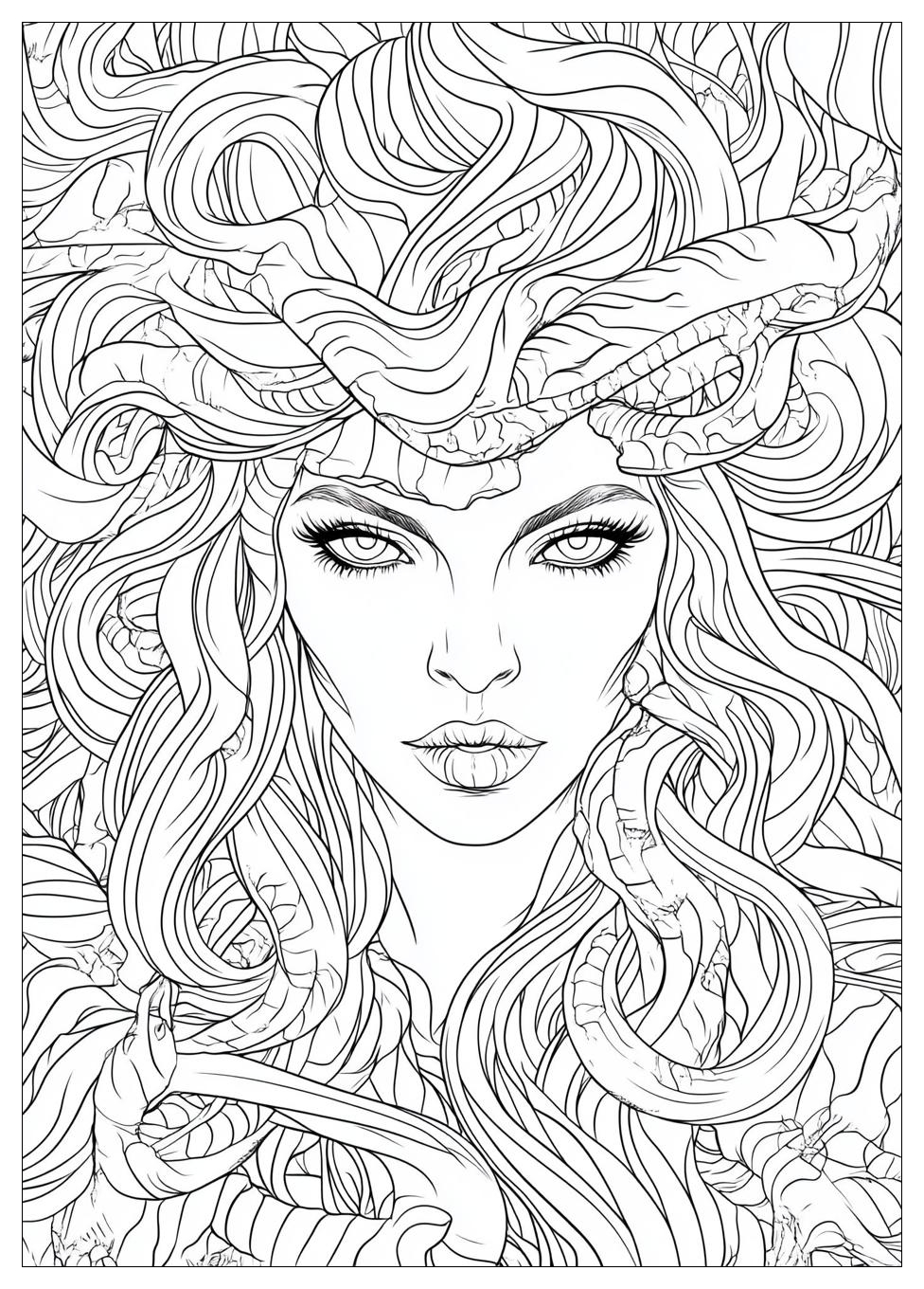 Medusa Coloring Pages-10