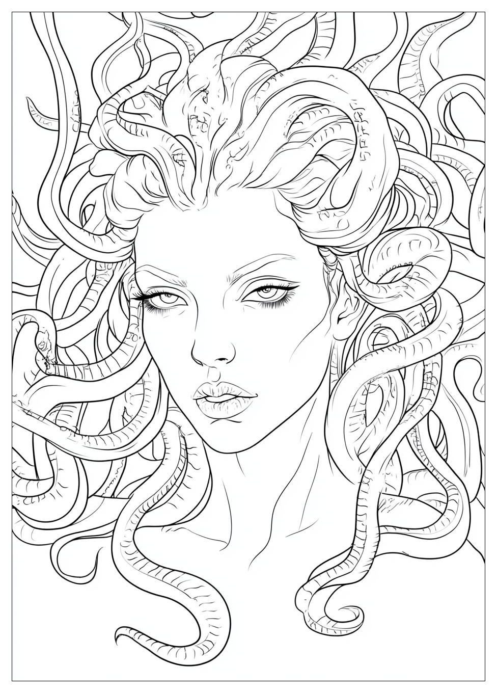 Medusa Coloring Pages-11