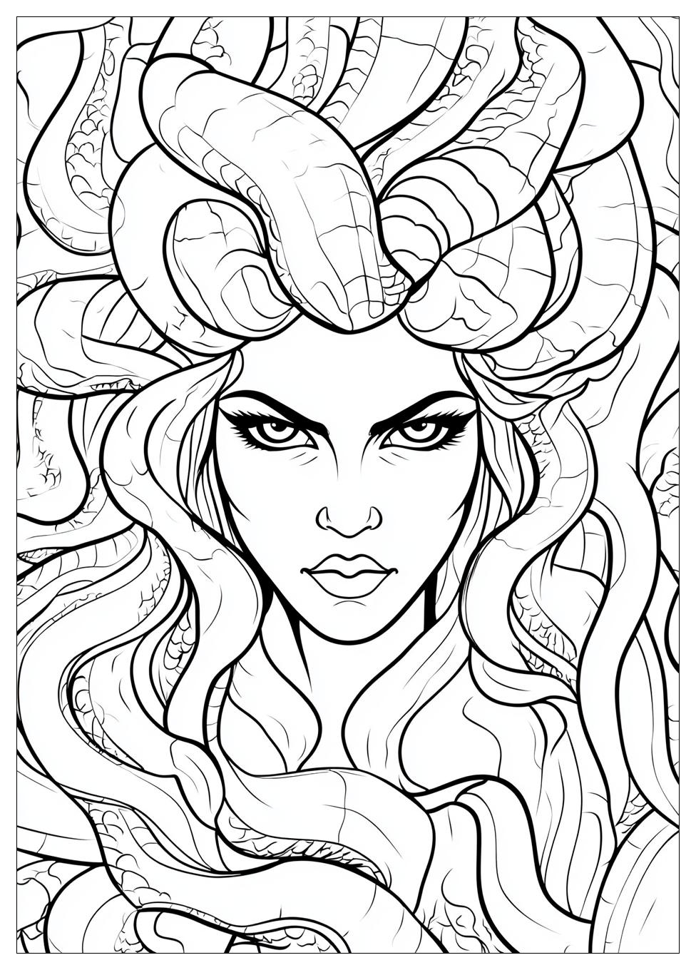 Medusa Coloring Pages-12