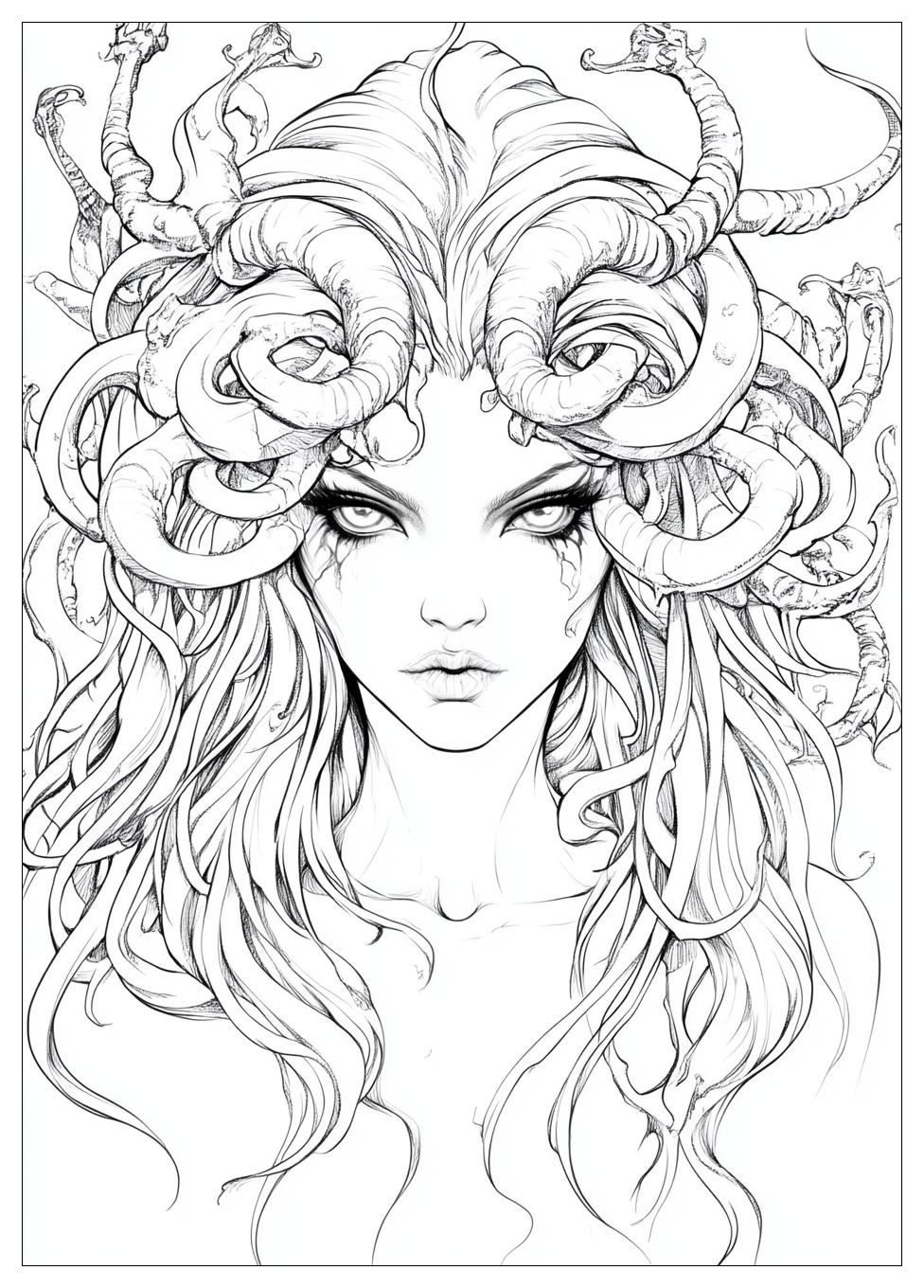 Medusa Coloring Pages-13
