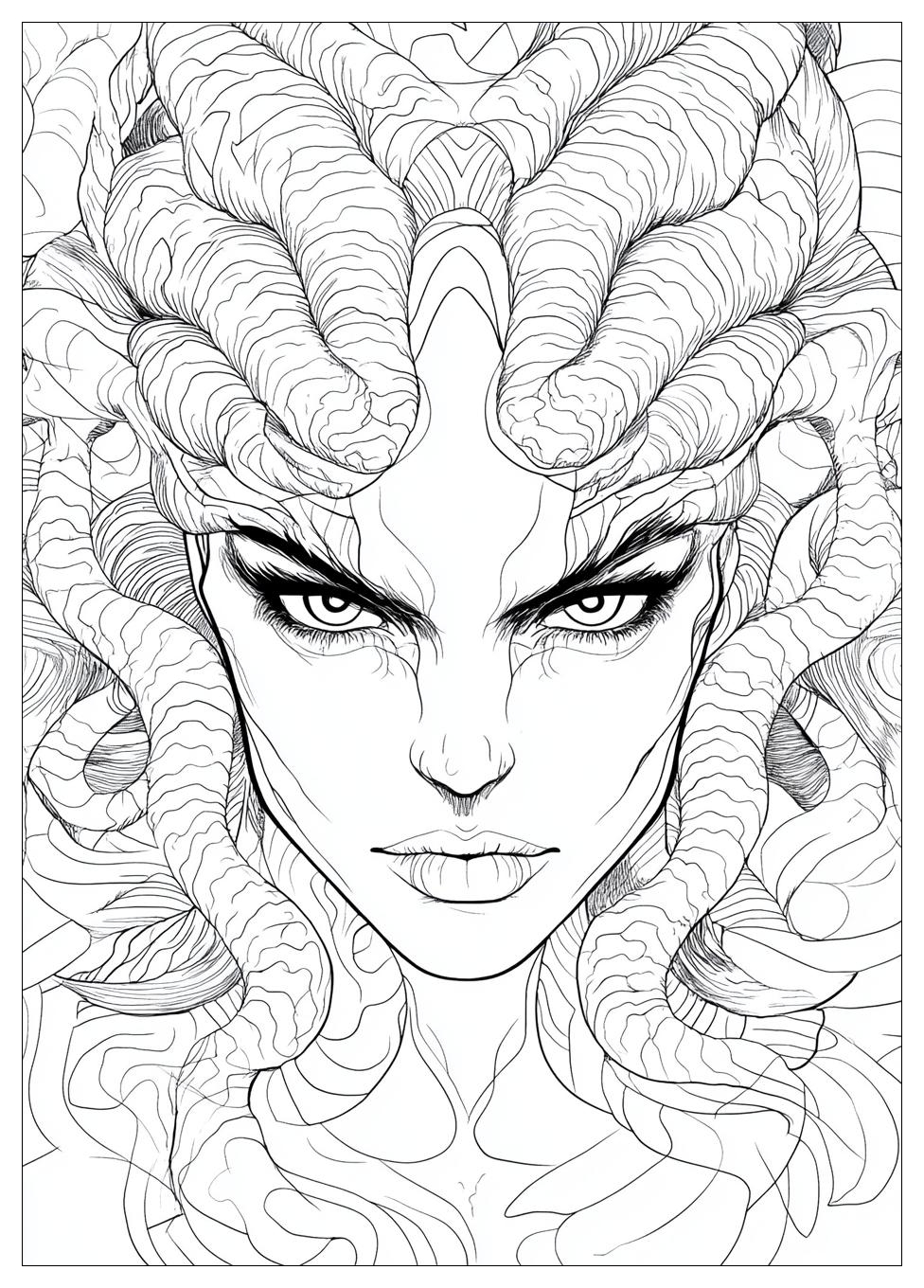 Medusa Coloring Pages-14