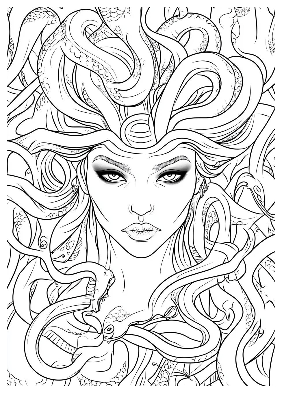 Medusa Coloring Pages-2