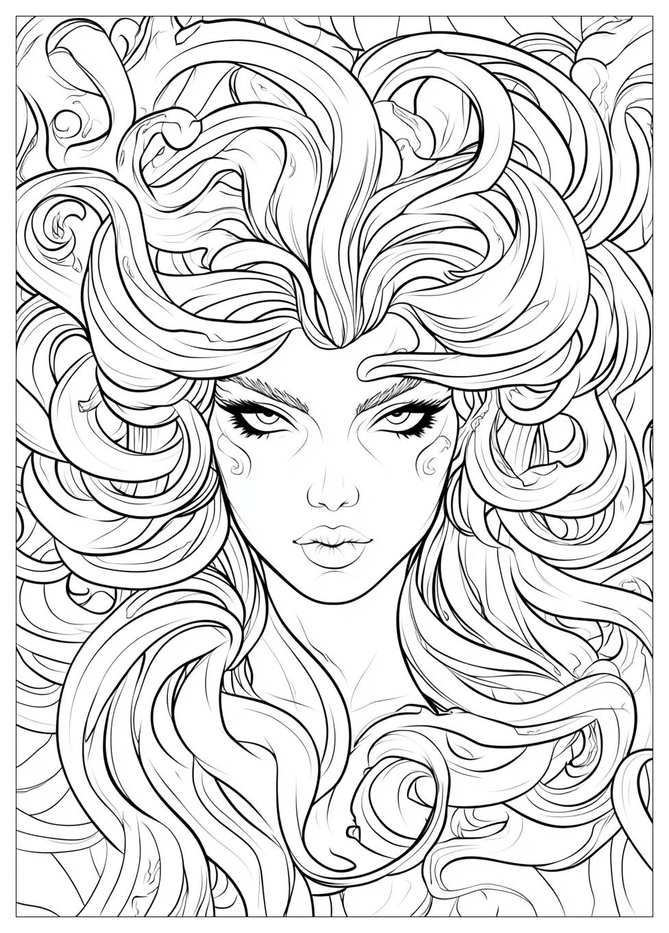 Medusa Coloring Pages-3