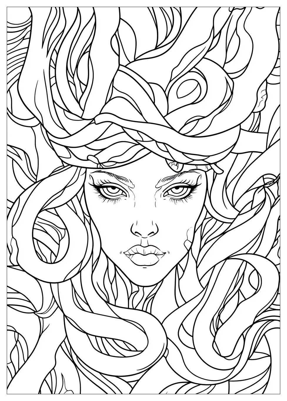 Medusa Coloring Pages-4