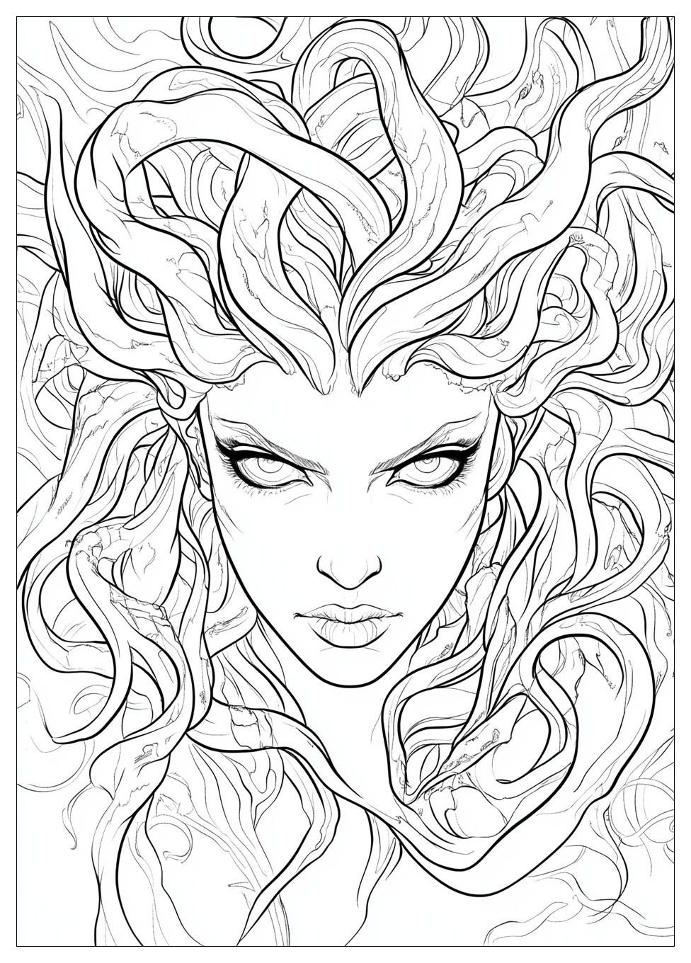 Medusa Coloring Pages-6