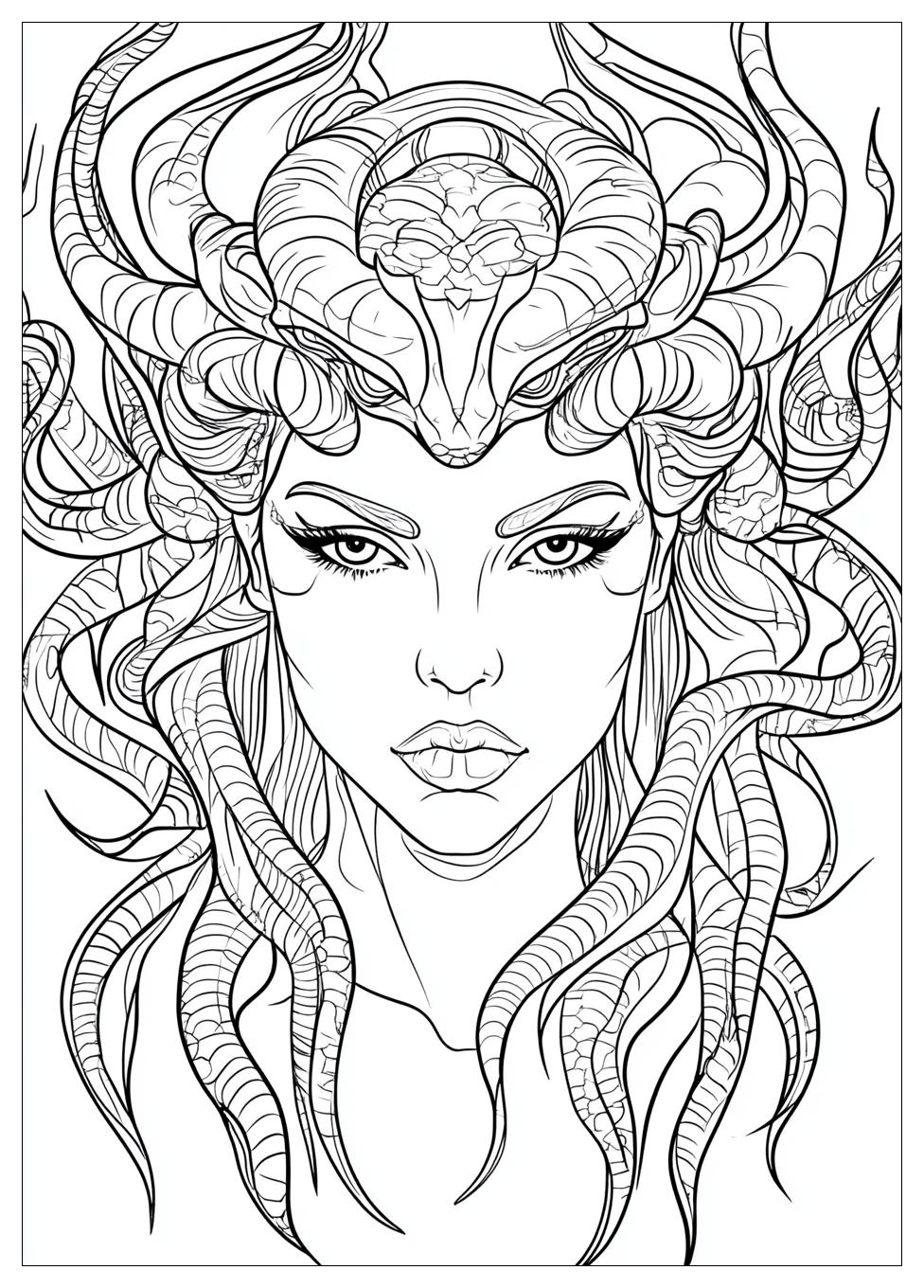 Medusa Coloring Pages-7