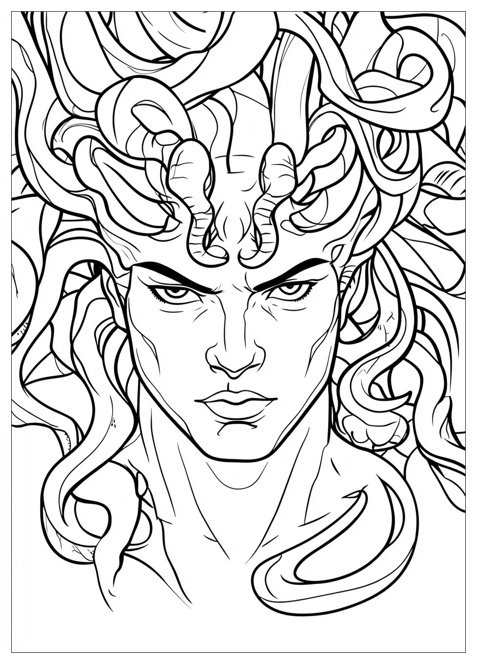 Medusa Coloring Pages-8